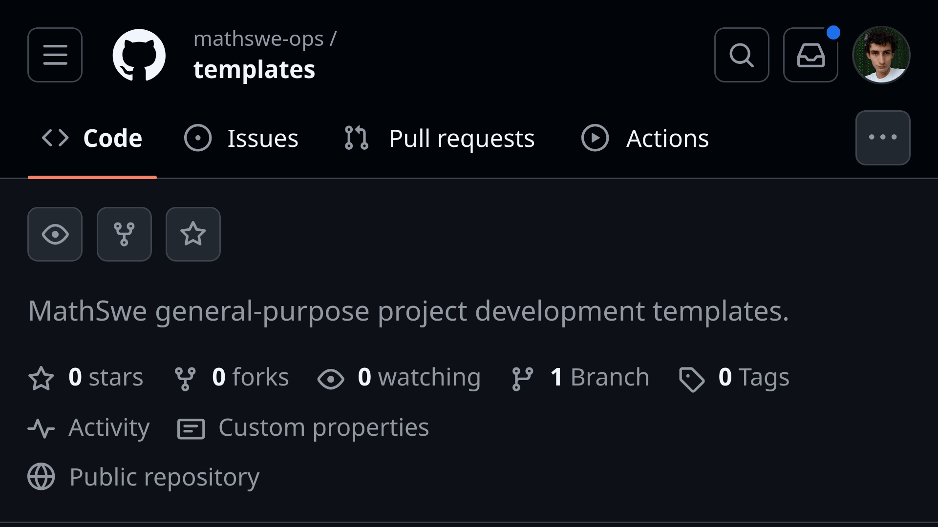 Providing Templates for Repetitive General-Purpose Projects (2024/09/20)